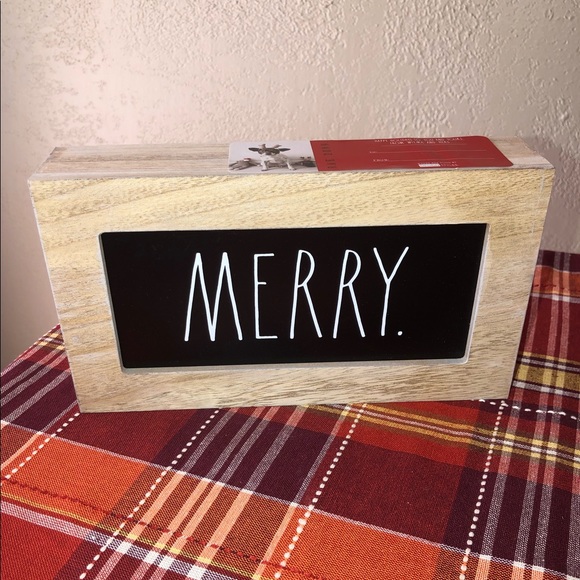 Rae Dunn Other - Rae Dunn Wood Merry Sign